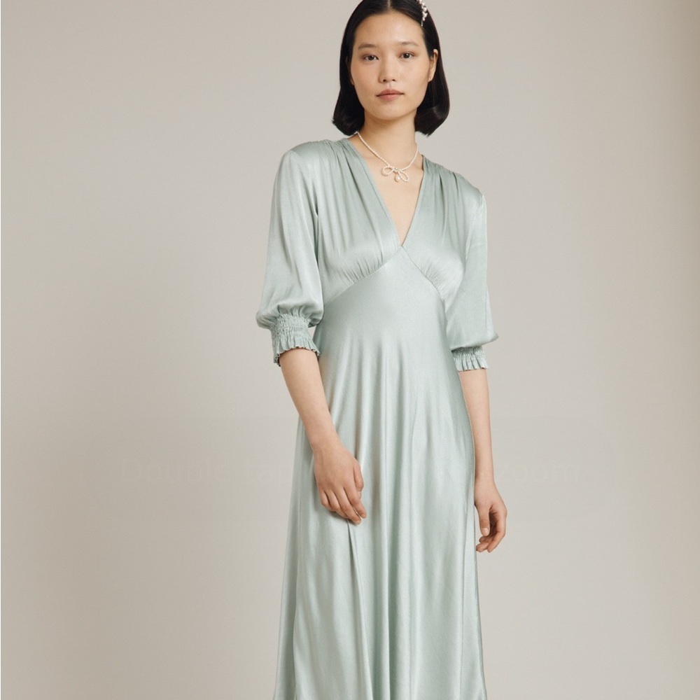 GHOST Midi dress in mint